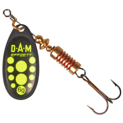 Блешня-вертушка DAM Effzett Standart Black 3 г (yellow)