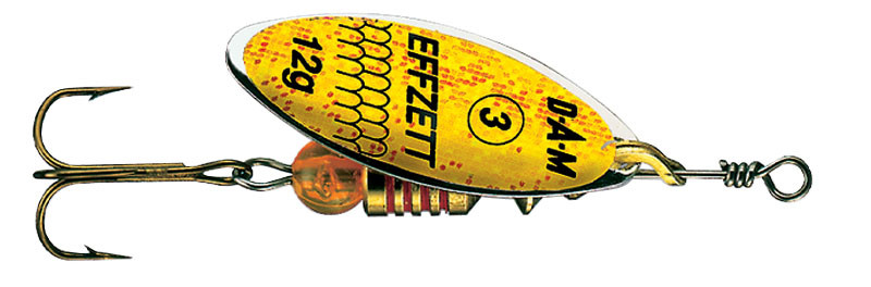 Блешня-вертушка DAM Effzett Predator 7 г (yellow/glitter) купити в Україні OnRiver.com.ua Блешня-вертушка DAM Effzett Predator 7 г (yellow/glitter)