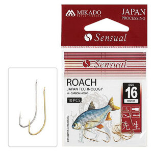 Крючок Mikado Sensual Roach № 12 (лопатка) 10шт. (nickel)