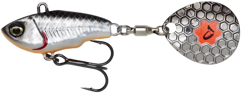 Тейл-спінер Savage Gear Fat Tail Spin 80 mm 24.0g Dirty Silver купити в Україні OnRiver.com.ua Тейл-спінер Savage Gear Fat Tail Spin 80 mm 24.0g Dirty Silver
