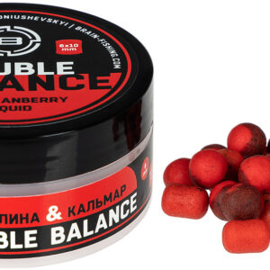 Бойли Brain Double Balance Cranberry & Squid (клюква + кальмар) 08+06х10mm
