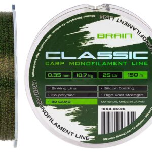 Леска Brain Classic Carp Line (3D camo) 150m 0.35mm 25lb 10.7kg