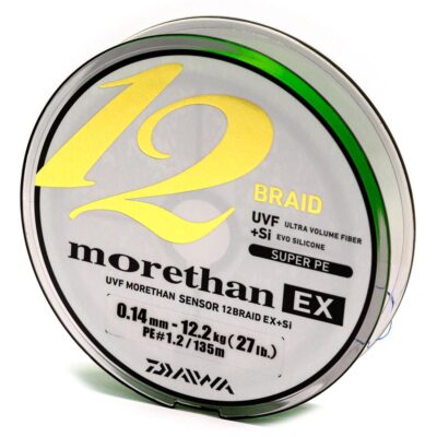 Шнур Daiwa Morethan 12BEX+Si 135m LG 12.2kg 0.14mm #1.2