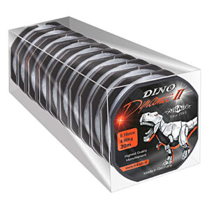 Волосінь Mikado Dino Dynamic II 30 м 0,14 мм 3,2 кг (сірий) 1 шт. (pack 10)