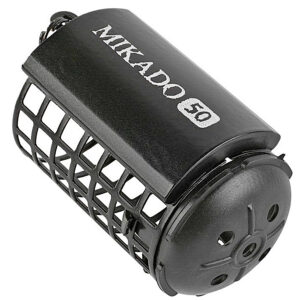 Годівниця Mikado фідерна кругла з дном (32х44мм) 60 гр. 1 шт. чорна (pack 10)