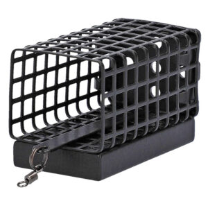 Годівниця Mikado фідерна квадратна з дном (25х30х57мм) 40 гр. 1 шт. чорна (pack 10)