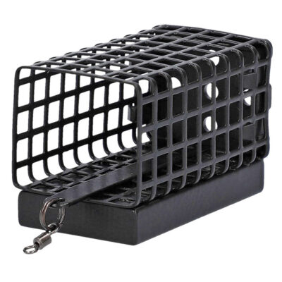 Годівниця Mikado фідерна квадратна з дном (25х30х57мм) 40 гр. 1 шт. чорна (pack 10)