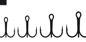 Крючок-тройник Lineaeffe KAPTURA Black Nickel № 4  1шт Made in Korea (pack50)