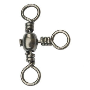 Вертлюжок потрійний Lineaeffe Crossline Т-подібний No 8 нікель 18 кг 12 шт (pack 12)