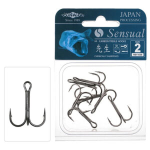 Крючок-тройник Mikado Sensual Treble Hook №2/0 1шт. (black nickel) (pack 50)