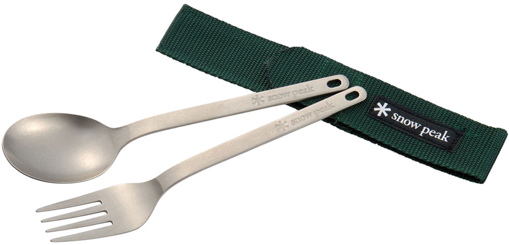 Набір столових приборів Snow Peak SCT-002 Titanium Fork & Spoon Set ложка та виделка купити в Україні OnRiver.com.ua Набір столових приборів Snow Peak SCT-002 Titanium Fork & Spoon Set ложка та виделка