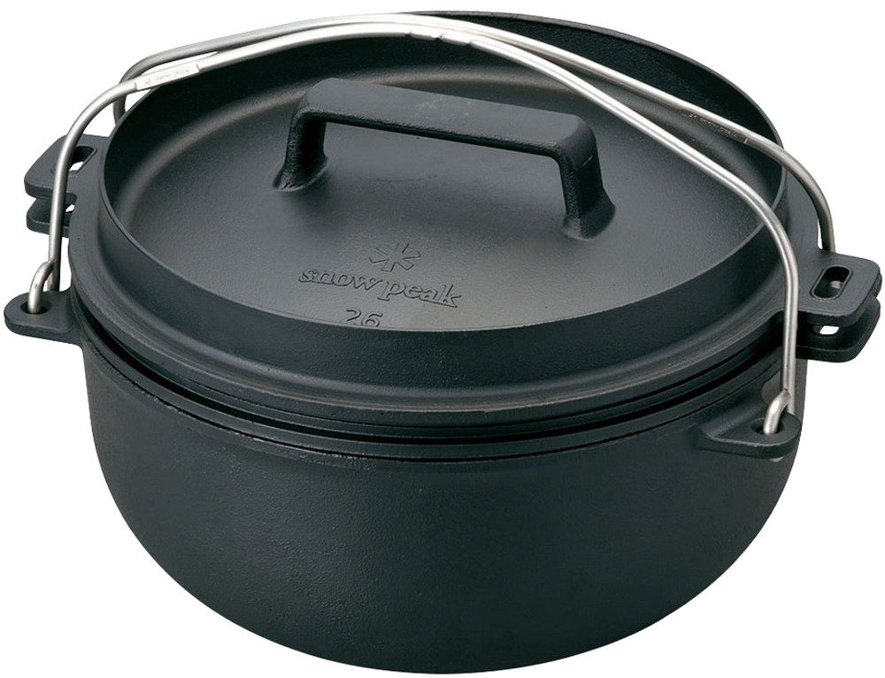 Чавунний посуд Snow Peak CS-520 Cast Iron Oven 26cm купити в Україні OnRiver.com.ua Чавунний посуд Snow Peak CS-520 Cast Iron Oven 26cm