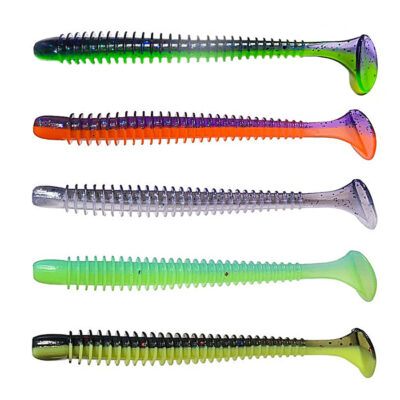 Силікон WIST віброхвіст двоколірний XWIST 3.6" MIX #4 (5 ШТ)