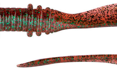 Силикон Keitech Mad Wag Mini 3.5" (10 шт/пак) к:302 plum green flk.