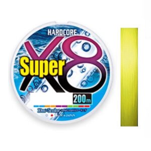 Шнур Duel Hardcore Super X8 200m Hi-Vis Yellow 5.8kg 0.13mm #0.6 (H4314-Y)
