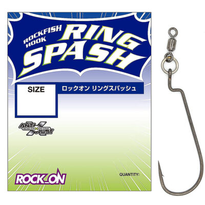 Гачок офсетний Varivas Rock-On Ring Spash #2/0 4 pcs (VA 68535)