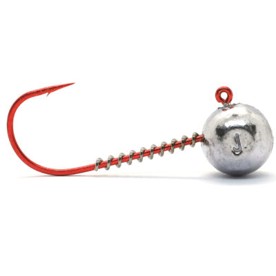 Джиг-головка Jigger Fudo Red AB Jig 3/0 12g 5pcs (JHH-FURD3/0-12)