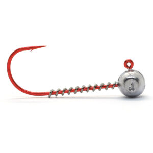 Джиг-головка Jigger Fudo Red AB Jig 3/0 6g 5pcs (JHH-FURD3/0-6)