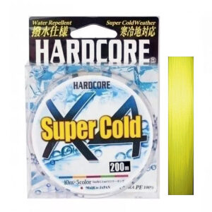 Шнур Duel Hardcore Super Cold X4 200m Hi-Vis Yellow 10.0kg 0.21mm #1.5 (H4471-Y)