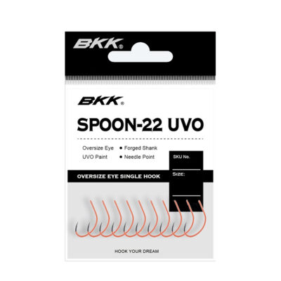 Гачок BKK для блешень Spoon-22 UVO #1 (A-ES-8157)