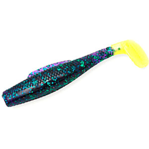 Плавальний силікон ZMAN Minnowz 3" 6 pc #Purple/Chartreuse Tail (GMIN-71PK6)