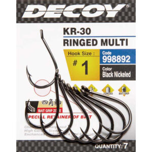 Крючок Decoy KR-30 Ringed Multi 05, 8 шт/уп