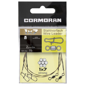 Повідець сталевий Cormoran 1x7 Wire leader 20cm 6kg 2 pcs (75-23060)