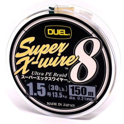 Акційні товари купити в Україні OnRiver.com.ua Шнур Duel Super X-Wire 8 150m Silver 13.5kg 0.21mm #1.5 (H3601-S)
