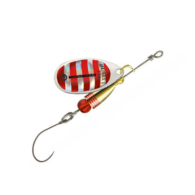 Акційні товари купити в Україні OnRiver.com.ua Блесна Cormoran Bullet Single Hook №1 3g #Silver/Red stripes (50-85031)