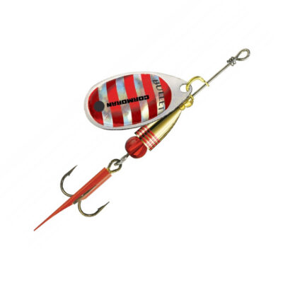 Блесна Cormoran Bullet №2 4g #Silver/Red stripes (50-84062)