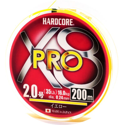 Акційні товари купити в Україні OnRiver.com.ua Шнур Duel Hardcore X8 200m 0.24mm 16.0kg #2.0 (H3887-Y)