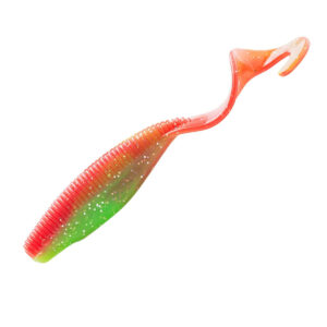 Плавальний силікон ZMAN Streakz Curly Tailz 4" 5 pc #Nuked Chicken Glow (STKCRL-241PK5)