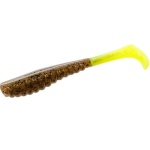 Плавальний силікон ZMAN Swimmin` Trout Trick 3.5" 6 pc #Pumpkin/Chartreuse Tail (TTPT-48PK6)