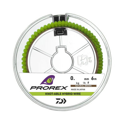 Акційні товари купити в Україні OnRiver.com.ua Повідцевий матеріал Daiwa Prorex Hybrid Knotable Wire Brown 6m 2.9kg 0.226 mm (17930-029)