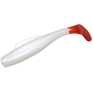 Плавальний силікон ZMAN Minnowz 3" 6 pc #White Pearl/Red Tail (GMIN-81PK6)