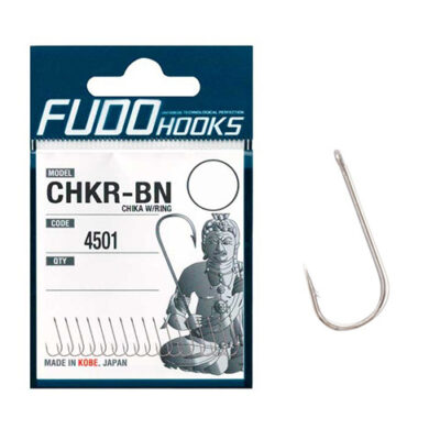 Гачки Fudo Chika W/Ring Black 15 (17 шт.) (FHBN450115)