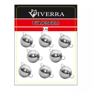 Розбірна вольфрамова чебурашка Viverra 1,5g Electroplated silver (8 шт.) (1.5TCBS-ES)