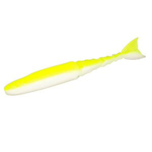 Плавальний силікон ZMAN Chattershad 4.5" 4 pc #Chartreuse/White (CSH45-389PK4)