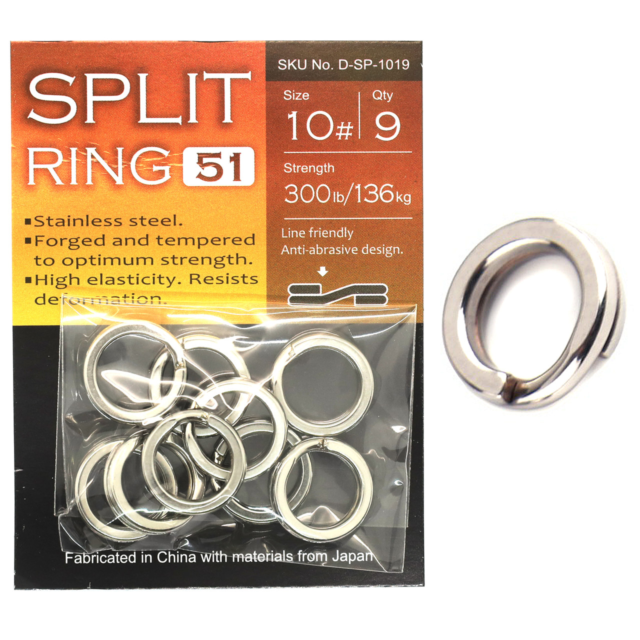Кільця заводні BKK Split Ring-51 #10 (D-SP-1019) купити в Україні OnRiver.com.ua Кільця заводні BKK Split Ring-51 #10 (D-SP-1019)