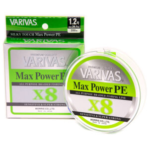 Шнур Varivas Max Power 200m PE X8 Lime Green 10.8kg 0.185mm #1.2 (VA 13514)