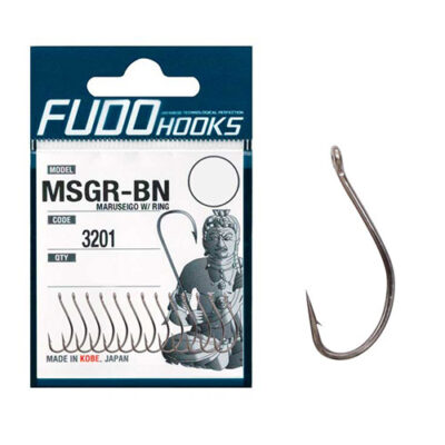 Гачки Fudo Marseigo W/Ring Black 14 (14 шт.) (FHBN320114)