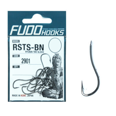 Крючки Fudo Ryuusen Two Sliced Black 1/0 (7 шт.) (FHBN29011/0)
