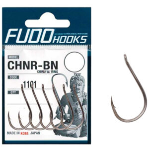 Гачки Fudo Chinu W/Ring Black 14 (17 шт.) (FHBN110114)