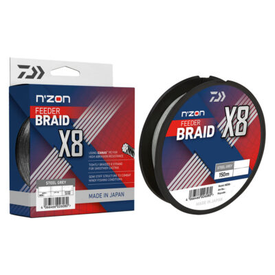 Шнур Daiwa N`Zon X8 Braid 150 m Steel Grey 8.5kg 0.12mm (12410-112)