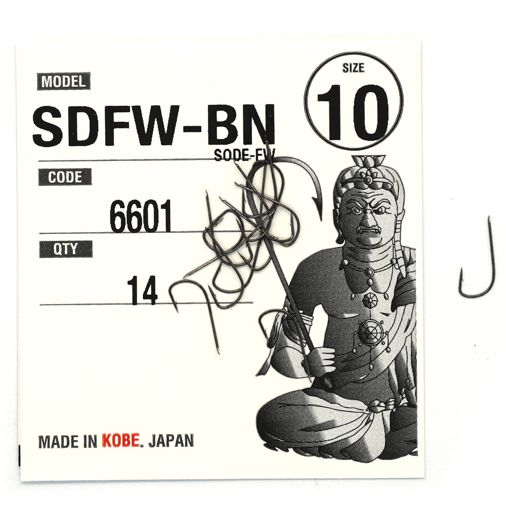Гачки Fudo Sode-FW Black 10 (14 шт.) (FHBN660110) купити в Україні OnRiver.com.ua Гачки Fudo Sode-FW Black 10 (14 шт.) (FHBN660110)