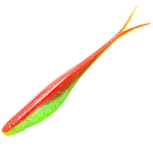 Плавальний силікон ZMAN Scented Jerk Shadz 4" 5 pc #Nuked Chicken Glow (SJS4-241PK5)