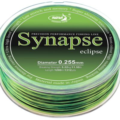 Леска Katran Synapse Eclipse 1200m (neon/black) 0.255mm 11.55lb