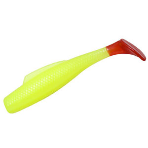 Плавальний силікон ZMAN Minnowz 3" 6 pc #Chartreuse/Red Tail (GMIN-75PK6)