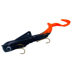 Силикон Musky Innovations Shallow Regular Bull Dawg 9" #Black/Orange (2315813)