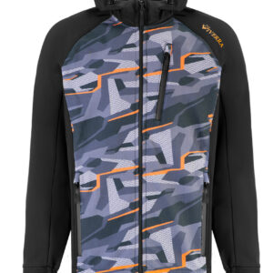 Куртка Viverra Softshell Infinity Hoody Black Camo Orange L (РБ-2239059)
